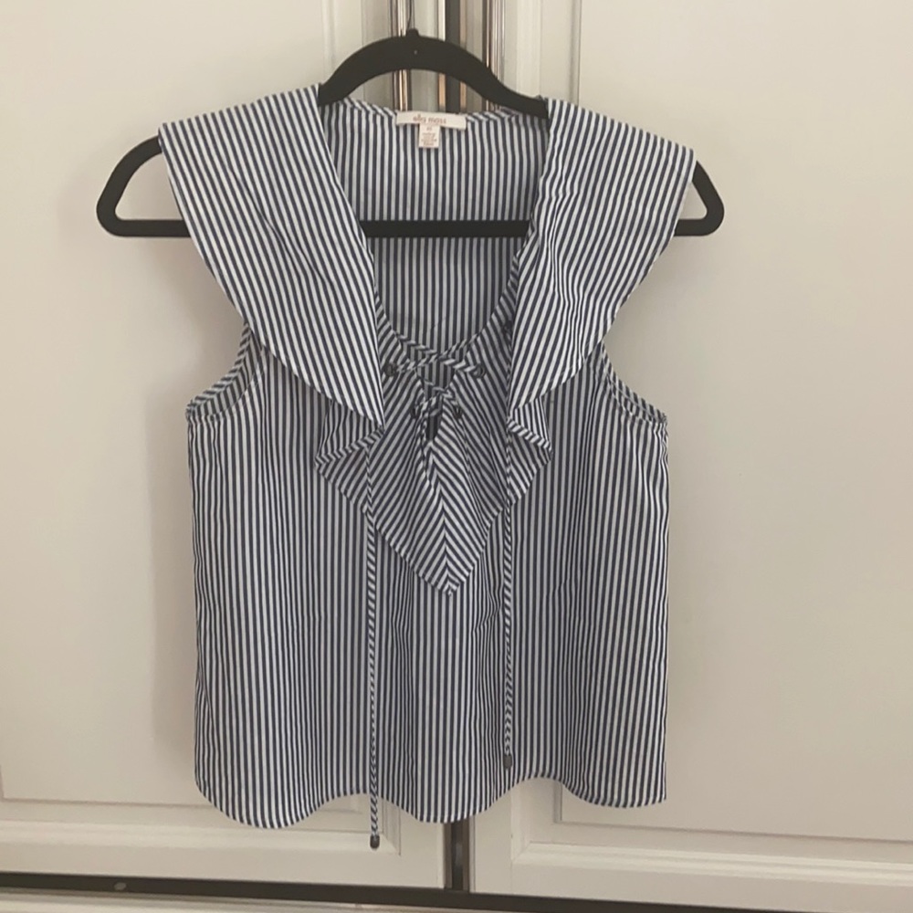 Ella Moss sleeveless striped top size XS